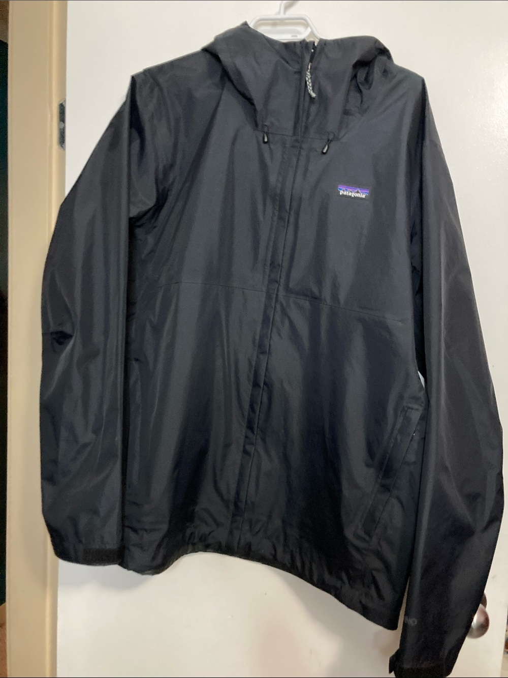 Patagonia men’s Hooded rain jacket navy XL